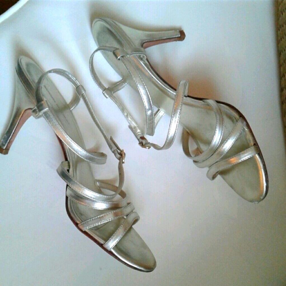BANANA REPUBLIC Gold METALLIC Strappy Heels